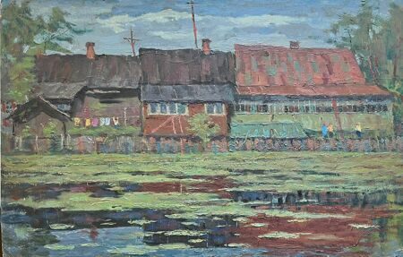 Деревня Зайцево. Художник Кожанов Г.Г.